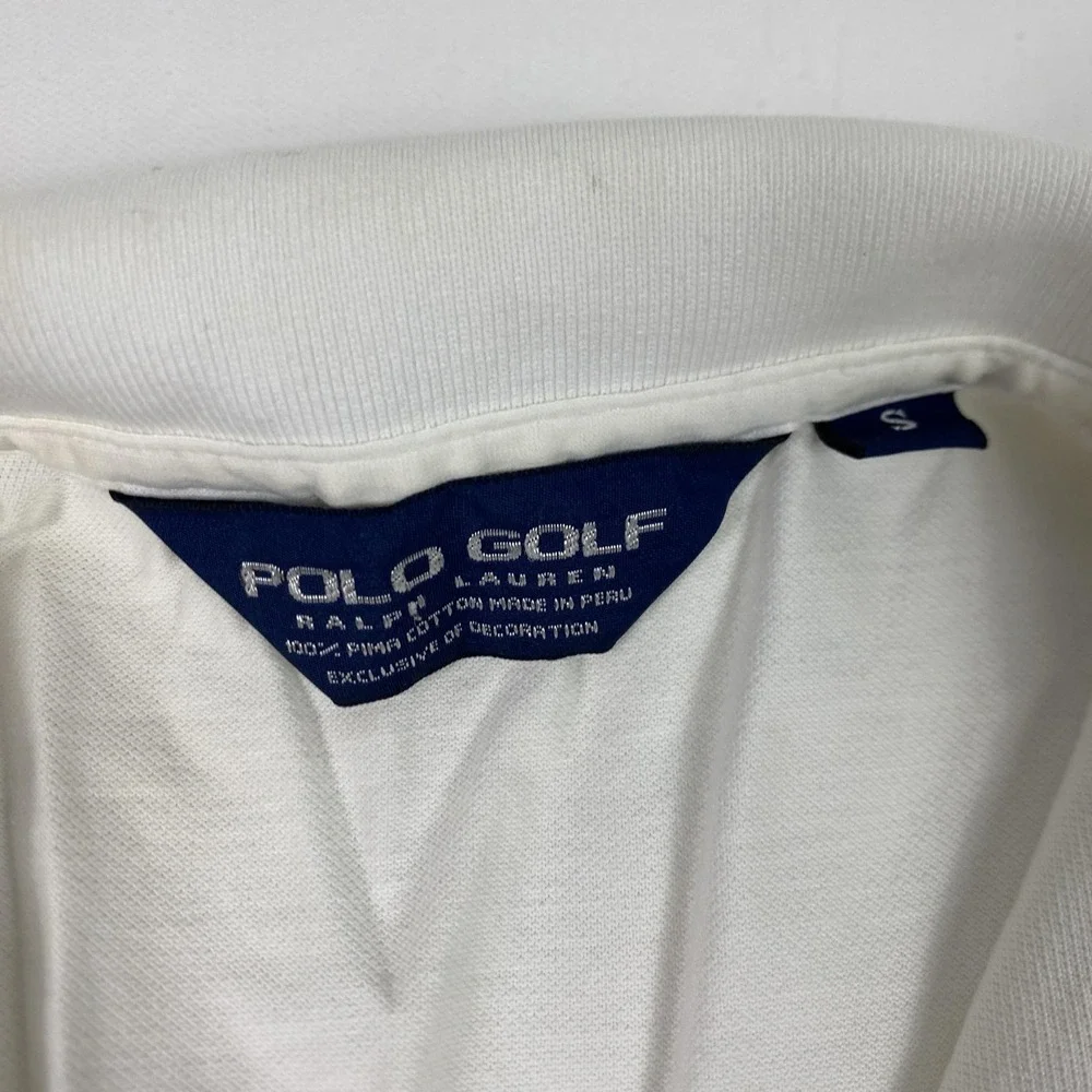 Polo‎ Golf Ralph Lauren Polo Shirt Mens Small White U.S. Open Merion 2013 Logo